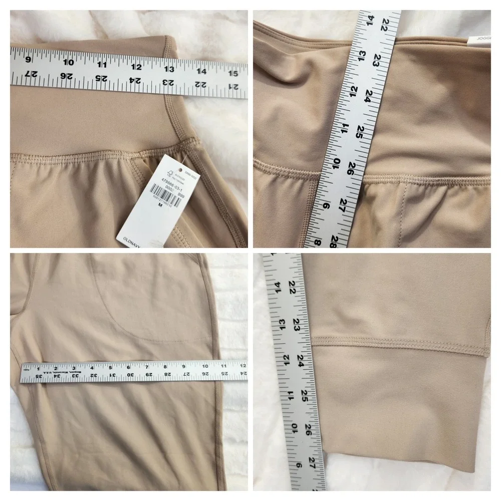 NEW Old Navy Active Powersoft High-Rise Jogger Ankle Pants Tan Womens Medium NWT